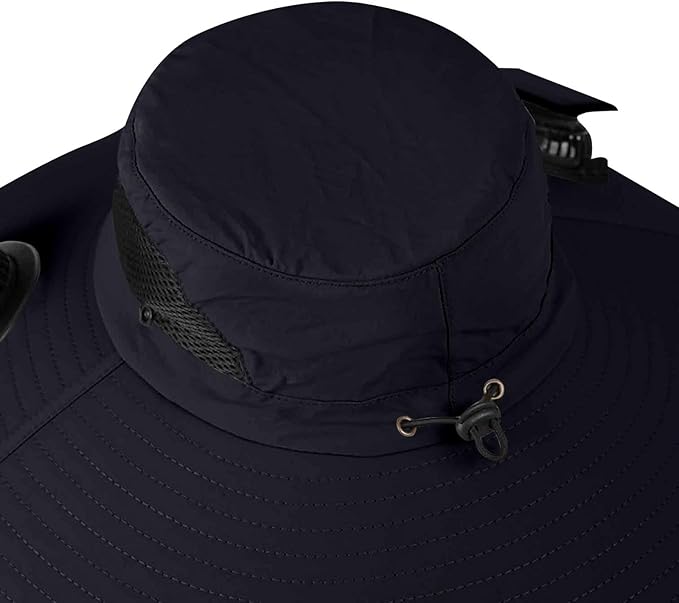 Solar Fan Hats for Men Women Wide Brim Sun Hat with 2 Fan Outdoor Solar Power Fishing Hat Sun Protection Summer Hats