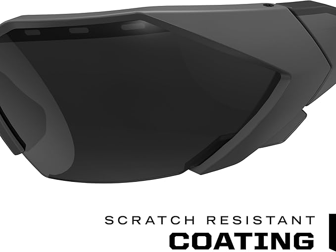 Mechanix Wear: Vision Type-E Safety Glasses with Advanced Anti Fog, Scratch Resistant, Grey Half Framed Protective Eyewear, Lightweight, Adjustable Arms and Nose, For Outdoor Use (Smoke Lens)