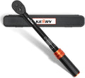 Kerry 3/8 Inch Drive Click Torque Wrench, 5-50 FT.LB/6.8-67.8 Nm, ±3% High Accuracy, Dual Range Scales, Clearly Graduated, Eeasy Read, Hardened Alumium Alloy, 72 Tooth Click Torque Wrench for Bike