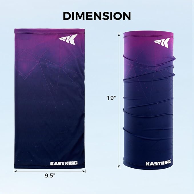 KastKing Ultimate Angler Neck Gaiter, UPF 50 Sun Mask, Sun Gaiters for Men & Women, Hydrocool Technology, Fishing, Hiking