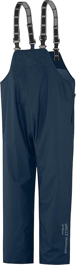 Helly Hansen Mandal Waterproof Bib Overalls - Waterproof Fishing Pants for Men - Heavy Duty Rain Gear - Zip Work Overalls