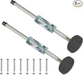 Ladder Leveler Pair with Rubber Feet Orange,Adjustable Ladder Leg Leveler for Extension ladders,Ladder Stabilizer,Ladder Accessories (Black 26")