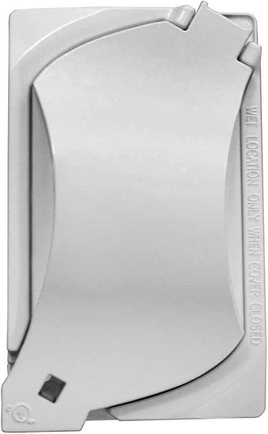 Sigma Engineered Solutions 14147WH 1-Gang Universal Weatherproof Cover, White