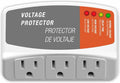 Surge Protector for Refrigerator with 3 Outlets Wall Socket Over/Under Voltage Protection for Home Appliances, 140J Surge Protection for Air Conditioner/TV/PC 120V 15A 1800W