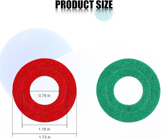 Car Battery Terminal Washer Pad, 24PCS Anti Corrosion Vehicle Battery Top & Side Terminal Protector, Automotive Fiber Shim Cleaning Accessories, Universal for SUV Sedan Truck (Red/Green)