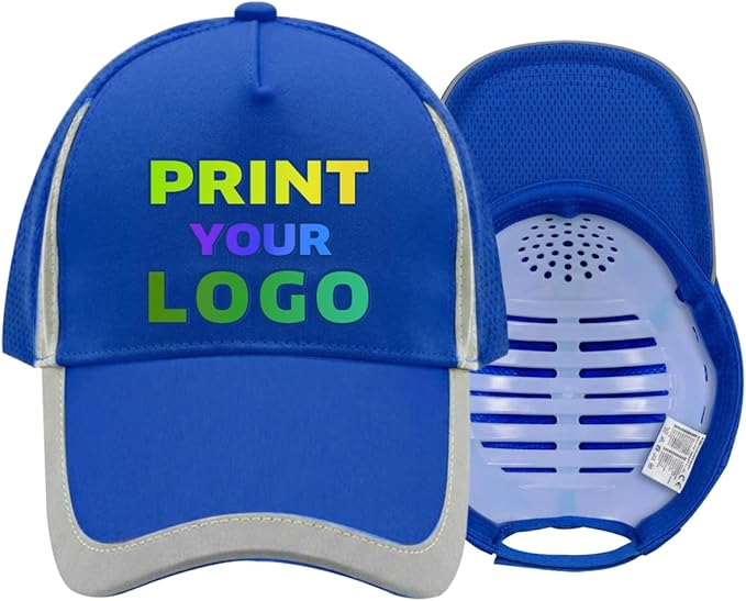 YOWESHOP Reflective Safety Baseball Cap Customize Logo with Removable PE Shell Hi-Vis Safety Work Hat