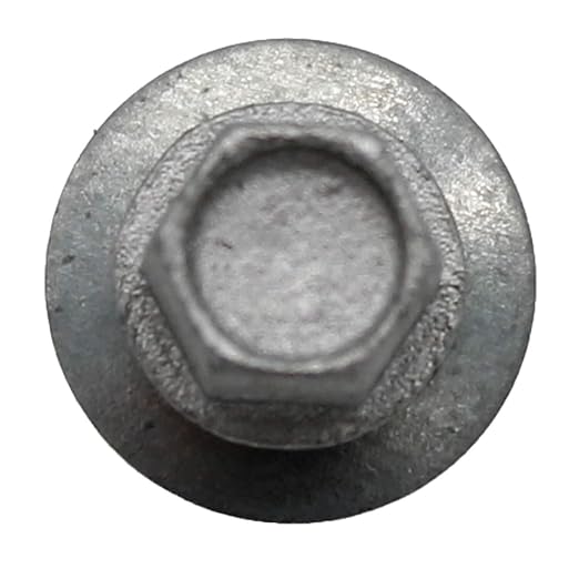 Metal Roofing Screws: (250) 10 x 2 Galvanized Hex Head Sheet Metal Roof Screw. Self Starting Metal to Wood siding Screws. EPDM Washer. No Paint