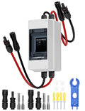 DIHOOL DC 1000V Circuit Breaker, Non Polarized, 60 Amp, 2 Pole, AC DC Disconnect Switch Box Outdoor, Battery Cutoff Isolator, PV Array MCB