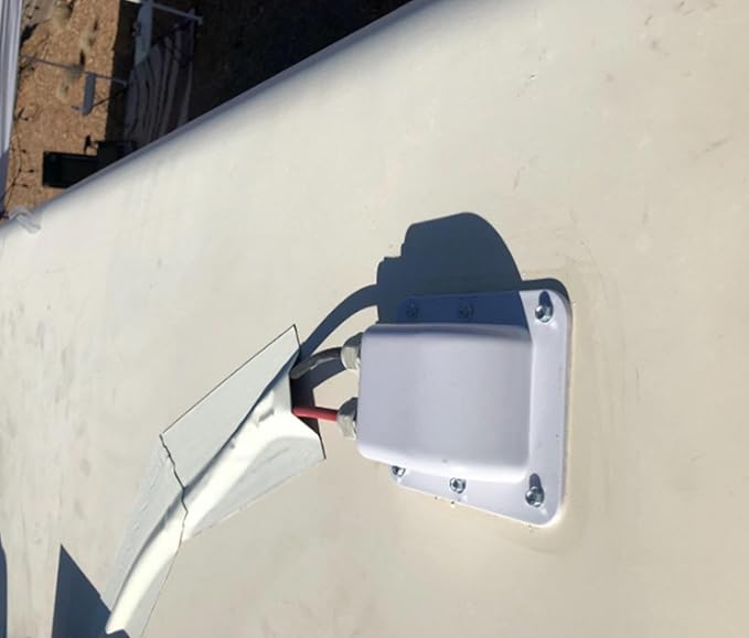 Waterproof ABS Double Cable Entry Gland for Solar Panels,Motorhomes,Caravans,Boats- for All Cable Types 6mm² to 12mm²