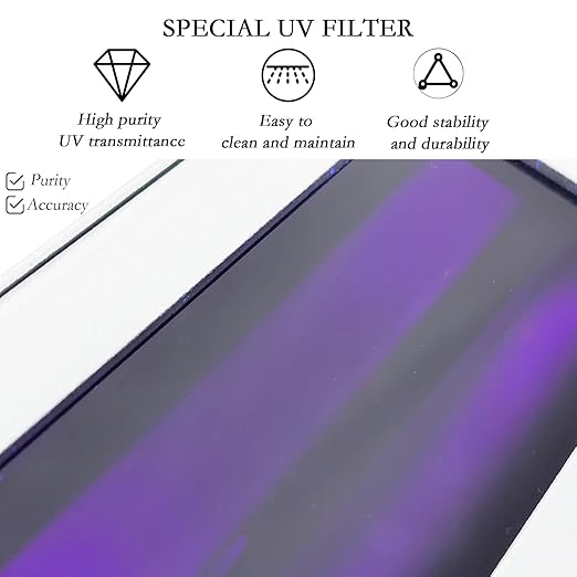 Handheld Ultraviolet Analyzer 254nm and 365nm UV Analysis Lamp 110V Handheld UV Detection Lamp Portable UV Detection Light Lab Ultraviolet Analysis Tester