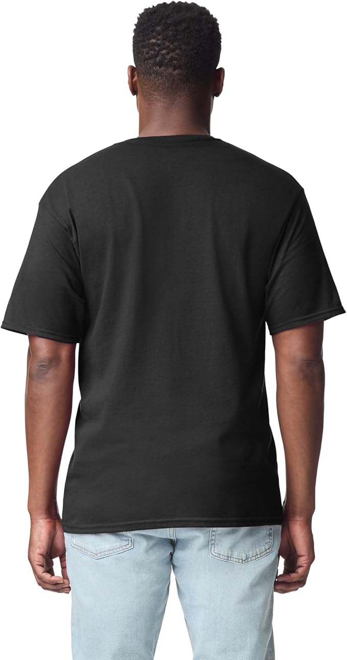 Gildan Unisex Adult DryBlend Workwear T-Shirts with Pocket, 2-Pack