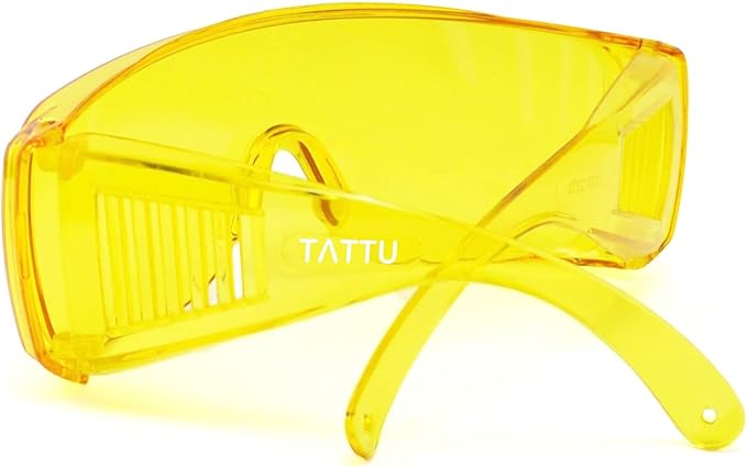 TATTU G1 Fit-Over UV Protection Glasses, Anti-Glare, Anti-Eye Strain, Night Vision Enhancement for Driving at night, Yellow