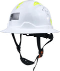 Hard Hat Full Brim Hardhats Safety Helmet Hydro Dipping HDPE ANSI Type Ⅰ Class C Certified ANSI Z89.1 Construction Work Industrial Vented