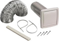 Broan-NuTone WVK2A Flexible Wall Ducting Kit for Ventilation Fans, Exhaust Fan 9-Piece Duct Kit, 4-Inch