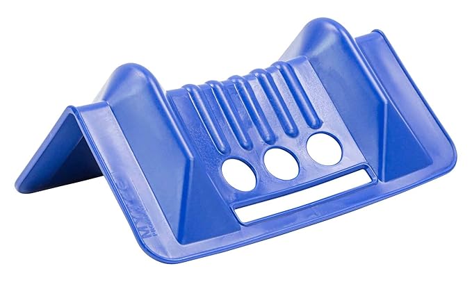 Mytee Products (10 Pack) 4" x 4" x 10" Blue Corner Protector V Shaped Flatbed Edge Guards with Carrying Case - Cargo Load Corner Edge Protector and Tie-Down Strap Guard for Flatbed