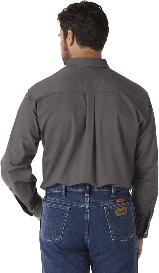 Wrangler Riggs Workwear Men's FR Flame Resistant Two Pocket Work Shirt