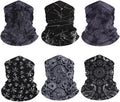 6-Pack Balaclava Face Mask for Men & Women - UV Protection Neck Gaiter, Multi-Use Cycling Mask & Breathable Headband
