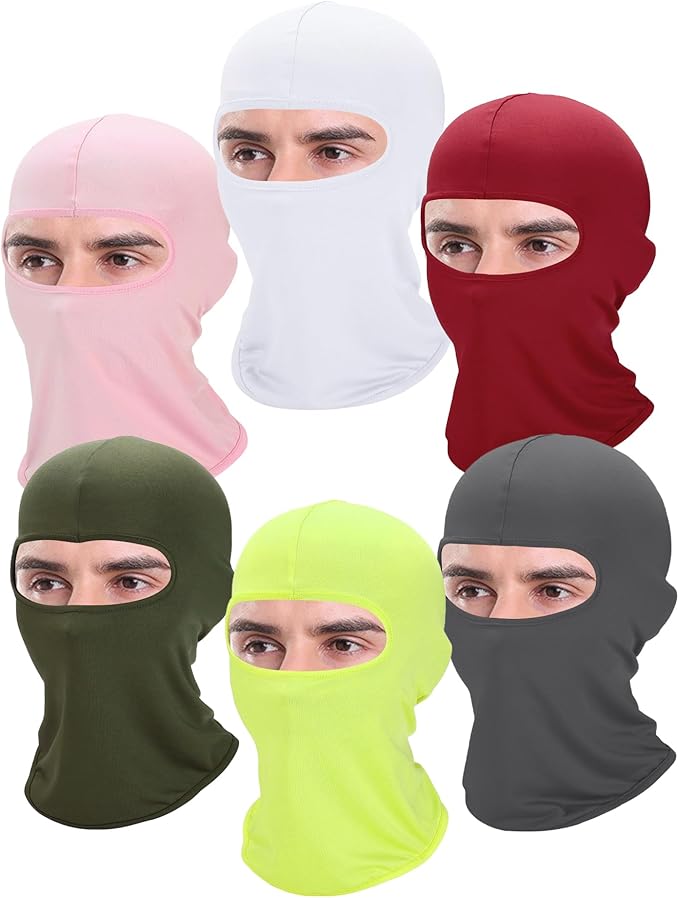 Xeoxarel 6 Pack Balaclava Ski Mask for Men/Women, Full Face Cover