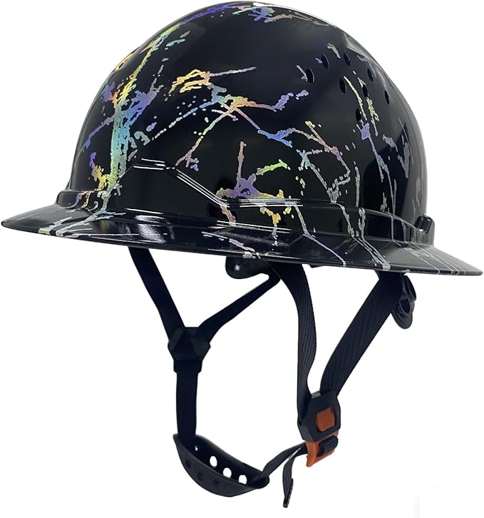 Hard Hat Full Brim Hardhats Safety Helmet Hydro Dipping HDPE ANSI Type Ⅰ Class C Certified ANSI Z89.1 Construction Work Industrial Vented