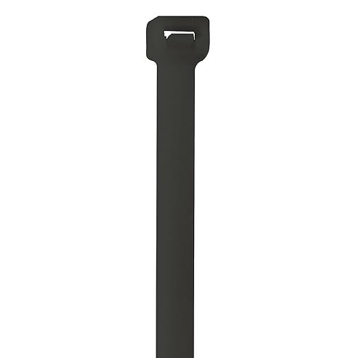 Aviditi 14" UV Cable Ties, Black, 80 lb. Strength, 0.25" Width, Tamper Proof Zip Ties, Outdoor/UV Resistant, Bundle and Organize Wires/Cables in Warehouse, Garage, Home or Office, Case of 100