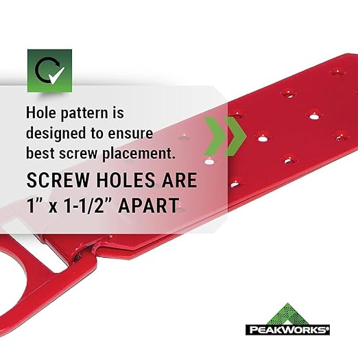 Peakworks Temporary Roof Anchor Bracket - Stainless Steel Safety Roof Top Anchor Bracket for Roofing Work - Industrial, Construction, Roofing Fall Protection - ANSI & OSHA Compliant
