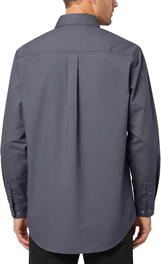 WORKWEYA FR Welding Shirts 7.5oz Cotton Button Down Flame Resistant Shirt for Men