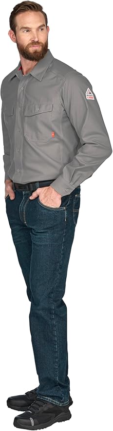 Bulwark FR Men's Flame Resistant Men's Iq Series Endurance Work Shirt