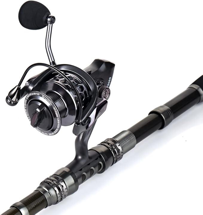 Sougayilang Telescopic Fishing Rod Reel Combos with Carbon Fiber Fishing Pole Spinning Reels and Fishing Accessories