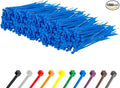 GTSE 4 Inch Blue Zip Ties, 1,000 Bulk Pack, 18lb Strength, UV Resistant Small Nylon Cable Ties, Self-Locking 4" Tie Wraps