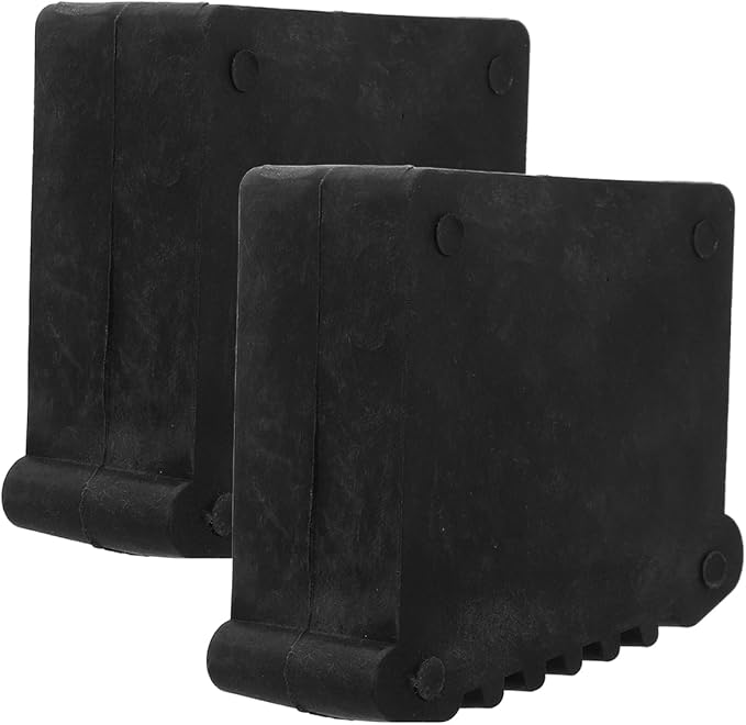 2 Pack Ladder Feet Pads Non Slip Rubber Replacement Covers for Step Ladder Feet Cushion Floor Protectors Anti Skid Stabilizer Pads for Indoor Outdoor Use