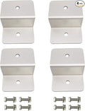 Solar Panel Mounting Z Bracket Mounts Kits with Nuts and Bolts for RV Boat Off Grid Roof Installation 4 Units