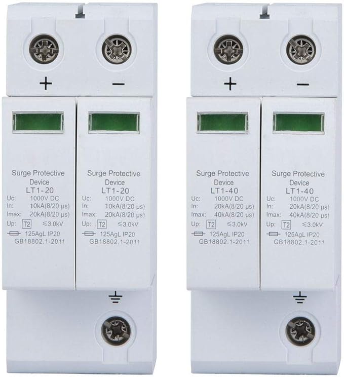2P Protective Device DC Photovoltaic Protector Low Voltage Arrester (20KA)