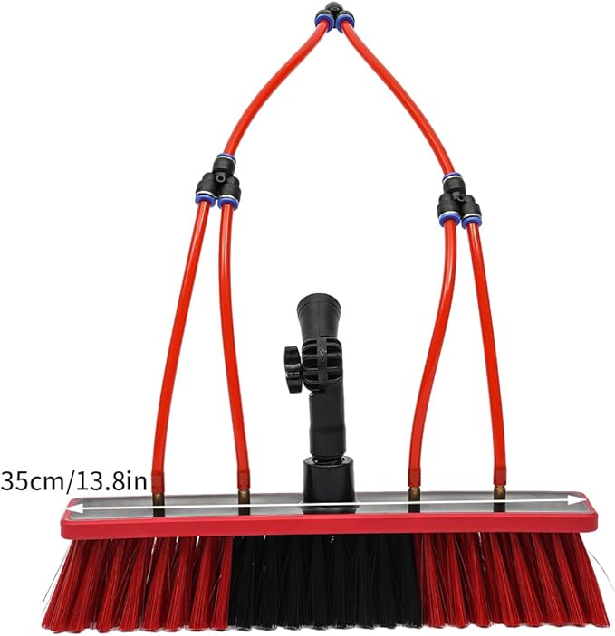 Water Fed Pole Kit Water Fed Brush,26ft Water Fed Cleaning Brush, Telescopic Window Cleaner & Solar Panel Cleaning System Washing Kit,Window Squeegee Cleaner Tool