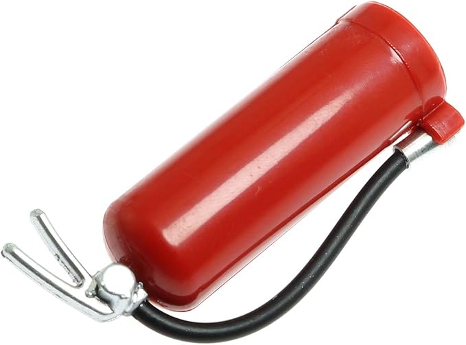 Maxmoral 1-Pack Decoration Fire Extinguisher with Sticker for 1/10 Scale RC Rock Crawler Axial SCX10 RC Car Truck Parts