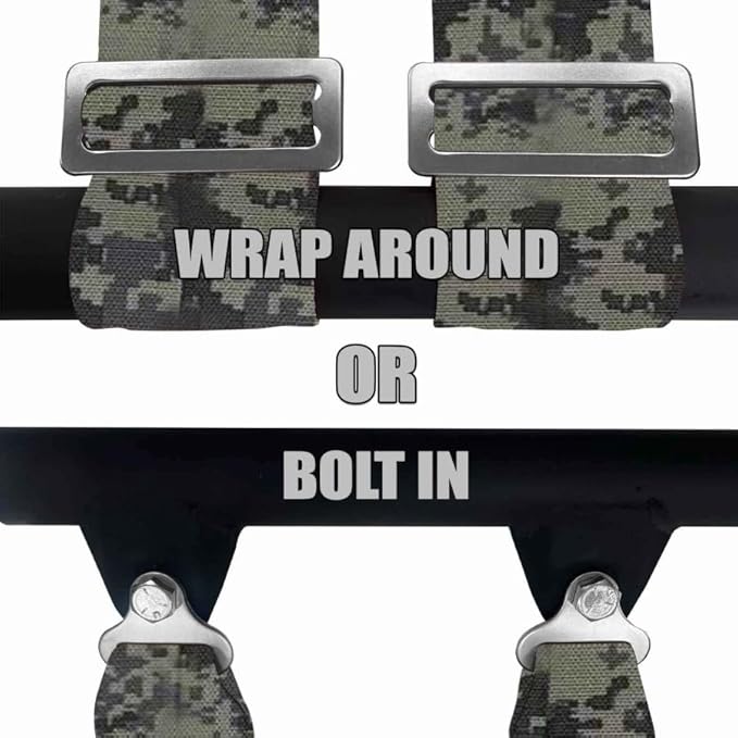 4 Point Harness for Bucket Seat, Quick Release Latch, 9 Color Options, Racing Harness, Race Car, Off Road Vehicle, UTV, RZR