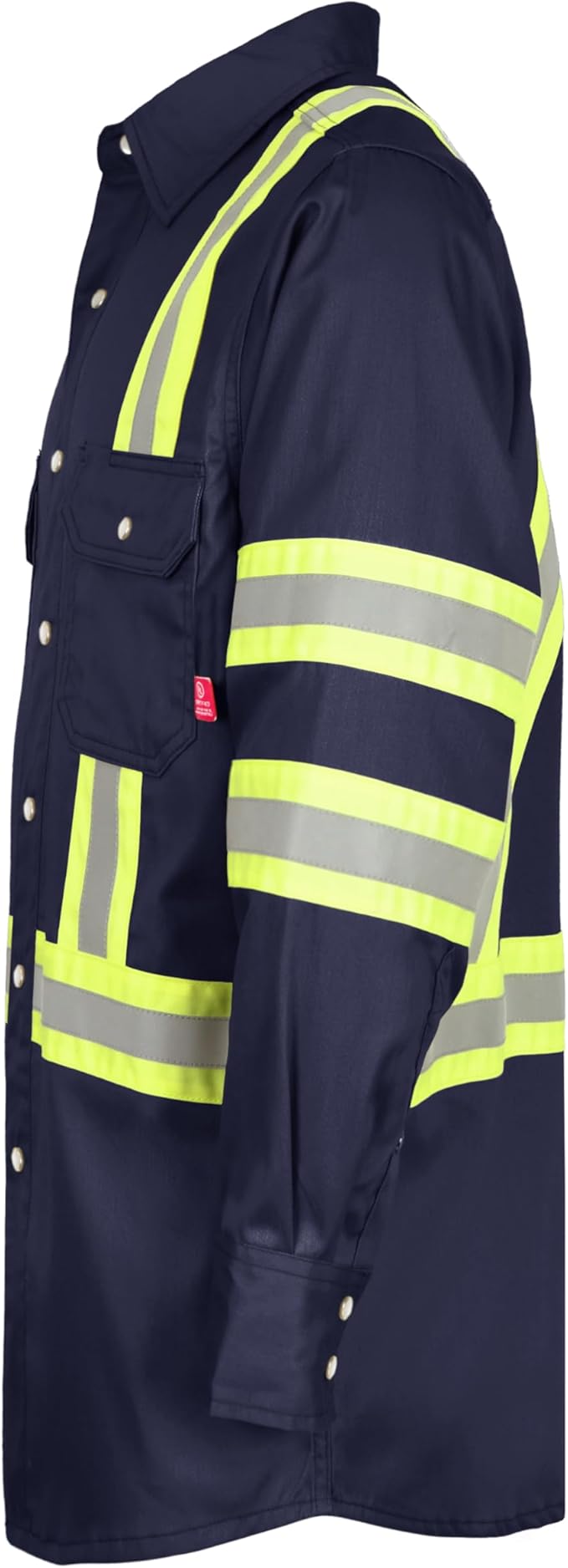 TICOMELA FR Shirts for Men High Visibility/Hi Vis Flame Resistant/Fire Retardant Shirt 6.5oz Men's Welding Shirts