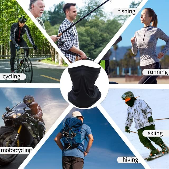 SHEVERCH pack Neck Gaiter Mask for Men Women UV Sun Protection Windproof Gator Face Cover Scarf Fishing Cycling Hiking Ski