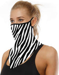 YAYOUREL Neck Gaiter Face Mask Bandanas for Men Women UV Face Scarf Cover Ear Loop Hole Facemask for Fishing Running Cycling