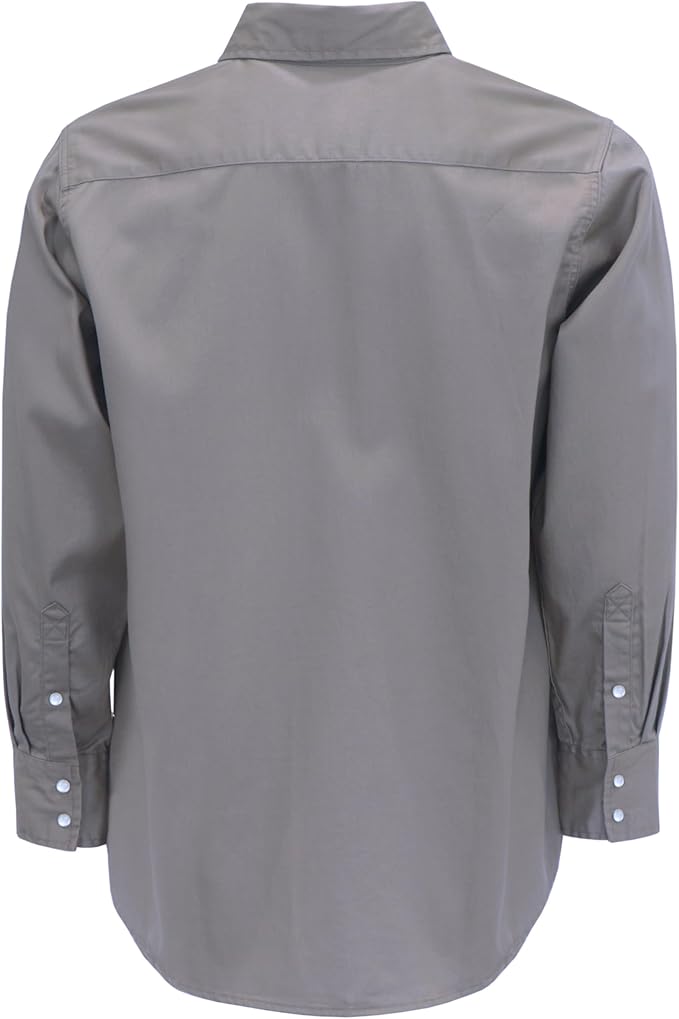 VATRENUS FR Shirts for Men 6.5oz Button Down Flame Resistant 100% Cotton Men's Pre-Washed Fire Retardant Work Shirt