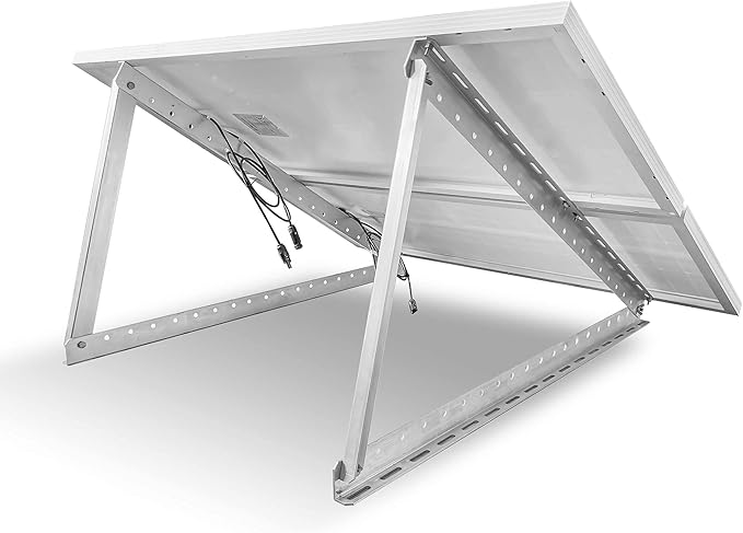 Newpowa Adjustable Solar Panel Tilt Mount Brackets Kit Folding Tilt Legs Support to 100 180 200 220 360 Watt Solar Panel for Off-Grid, RV, Roof, Boat (40inch Width)