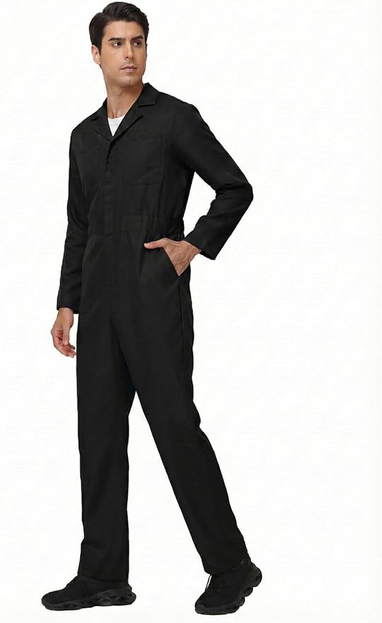 Coveralls for Men Work – Halloween Cosplay Costumes Long Sleeve Jumpsuit Mechanic Workwear