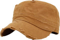 Funky Junque Distressed Military Hat – Newsboy Hats for Women, Short Brim Army Baseball Cap, Womens Cadet Hat Trendy Style