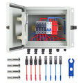 4 String Solar PV mc4 Metel Combiner Box 16A Rated Current Fuse 63A Air Circuit Breaker Out Door IP65 Waterproof (4 String- 16A)