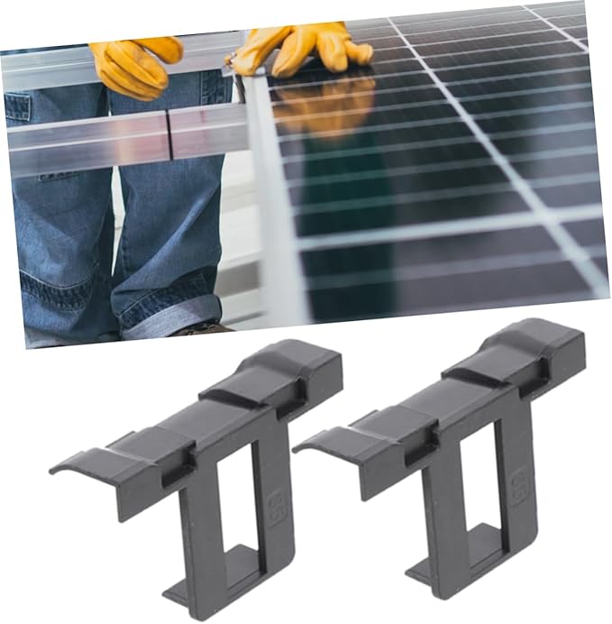 12pcs Solar Panel Water Guide Clamp Conduction and Sludge Discharge Clamp Solar Panel Cleaning Wide Compatibility