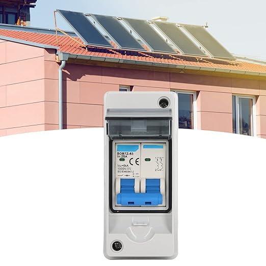 DC Disconnect Switch Electrical Breaker 1000V 25A Miniature Circuit Box IP65 Solar PV System Isolation Overvoltage Overload Protection