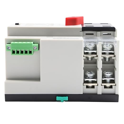 Mini ATS Automatic Transfer Switch Dual Power Changeover Switch 100A 220V Generator Electrical Selector Switches DIN Rail Mount NLQ4-2P/3P/4P Circuit Breaker Toggle Controller