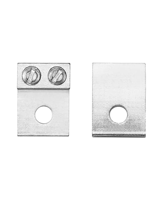 QWORK Dual Aluminum Ground Lug, 10Pcs Mechanical Lug 10 AWG Wire Easy to Install Cables and Power Cords Electrical Equipment Lugs
