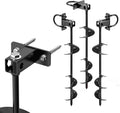 Ground Anchors Screw in,16" Set of 4 Multi-Purpose Trampoline Stakes,Heavy Duty Earth Anchors,Mobile Home Anchors-Storage Shed Anchor Kit-Playset Swing Set Anchors for Fence,Carport,Garden
