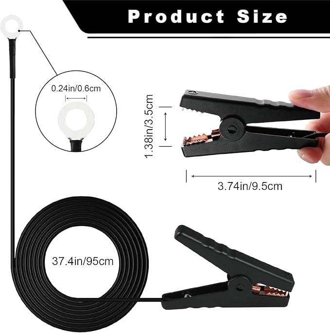 Fence Jumper Cables with Crocodile Clips, Fencing System Wire Connect and Fencing System Solar Electric Fence