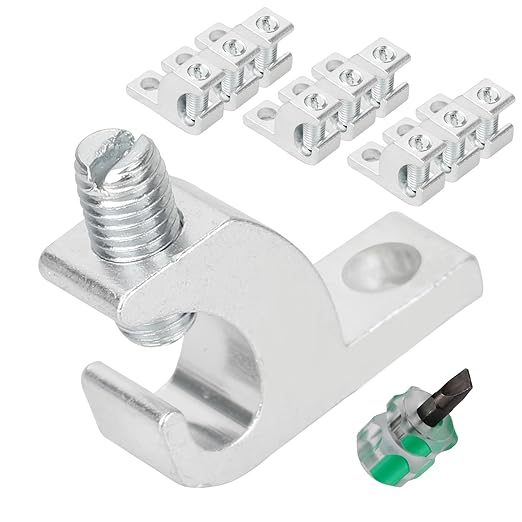 AWG 4-14 Wire Range Lay-in Bonding Lug Kit for Pool Grounding (10 Packs)